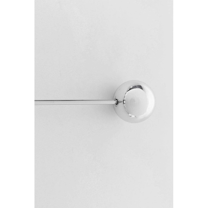 Kare Design Wall Clock Like Umbrella, 100cm Diameter, Clock, Modern, Minimalist, Aluminum Frame, Round, Battery not included (Silver)