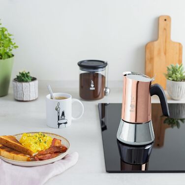 Еспресо-машина Bialetti Venus Induction - нержавіюча сталь, 6 чашок, бронзовий колір