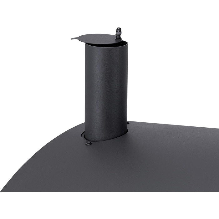 Tepro charcoal grill with 2 sturdy carrying handles, easy-to-open lid including thermometer and ash catcher, dimensions approx. 67.5 x 43.3 x 45 cm, Black (Toronto XXL New)