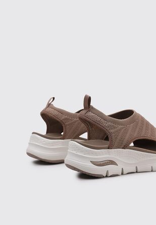 Skechers Arch Fit City Catch – жіночі сандалі, 43 EU, мокка, в'язаний текстиль