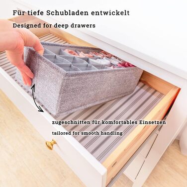 HEMNES Organizer for IKEA dresser; THE ORIGINAL; perfect fit; Sturdy base; Drawer organization system for baby supplies, children's clothing, socks, underwear; Set of 5