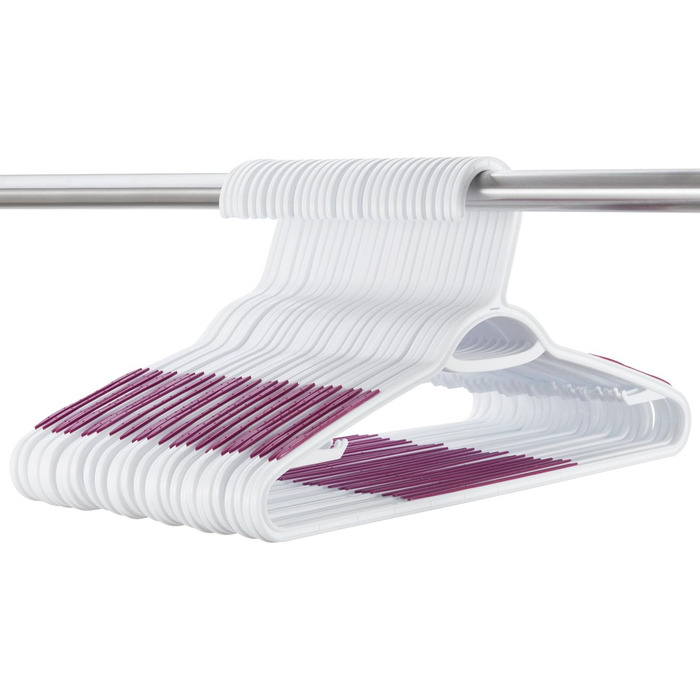 Пластикові вішалки для одягу, гнучкі, антиковзні, 30 шт. (Лідер)