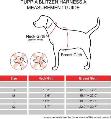 Шлейка для собак Puppia Blitzen, червоно-біла клітинка, L. М'яка шлейка для собак маленьких та середніх порід, Puppia PAQD-AC1470