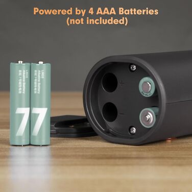 Електричні мельниці для спецій SIMPLETASTE 2 шт. з регульованим керамічним жорном, ABS-пластик, живлення від батарейок AAA