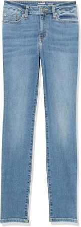 Джинси скінні жіночі Amazon Essentials з еластичної тканини, середньої посадки, світло-блакитні (36)