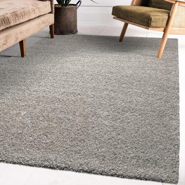 Килимок для вітальні Impression - Екологічний сертифікований килим, колір сірий, розмір 80x150 см