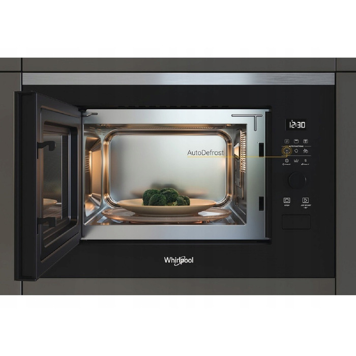Мікрохвильова піч Whirlpool WMF250G з грилем, 25 л, нержавіюча сталь