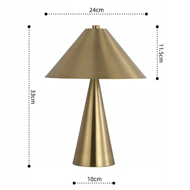 Настільна лампа EOEXZAL, золотисто-жовта, 12 Вт