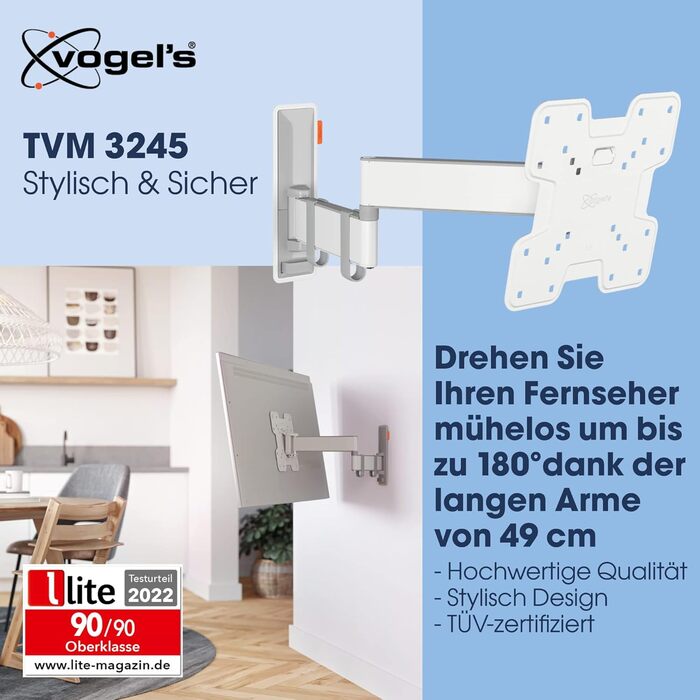 Настінна кріплення для телевізора Vogel's Comfort TVM 3245, 19-43