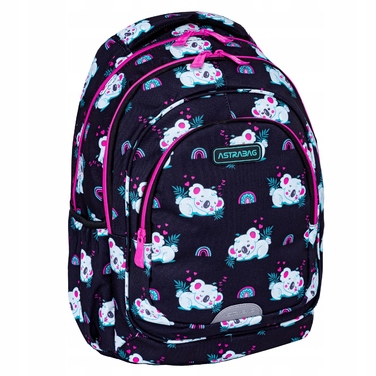 Багатофункціональний шкільний рюкзак AstraBag (20 л) — білий, чорний, синій, рожевий