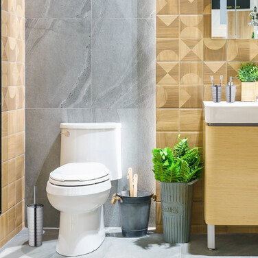 Relaxdays 5-piece Bathroom Set Stainless Steel