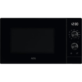 Мікрохвильова піч AEG MFB252DB з грилем, 25 літрів, 900 Вт, інверторна технологія, чорний колір