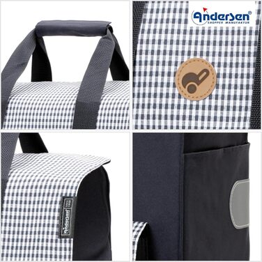 Тролей для покупок Andersen Scala Milla (Блакитний) - 54 літри, сталеве шасі, 40 кг, сходинковий механізм