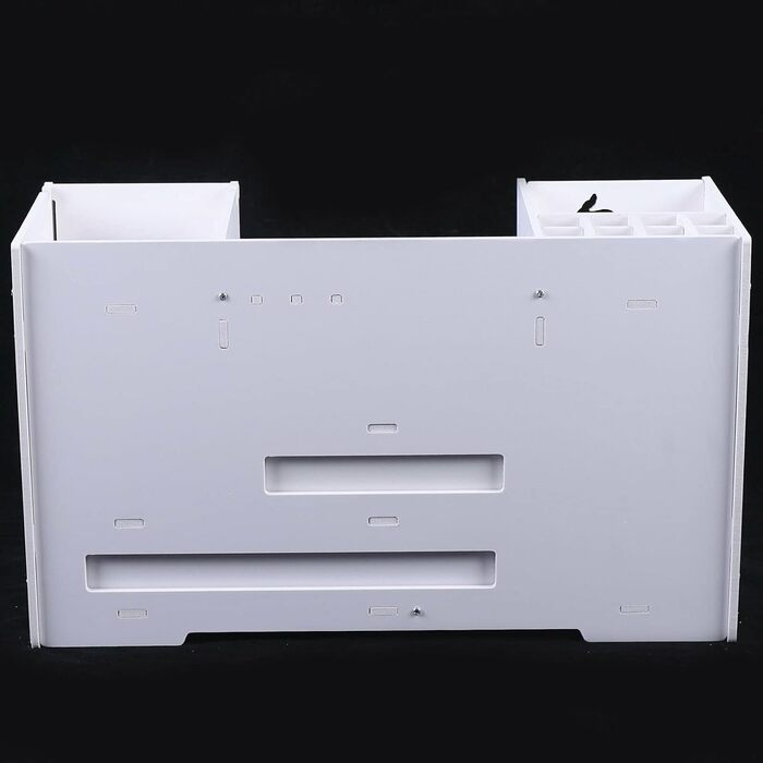 SHZICMY Cosmetic Storage Box with Drawers - White Makeup Organizer