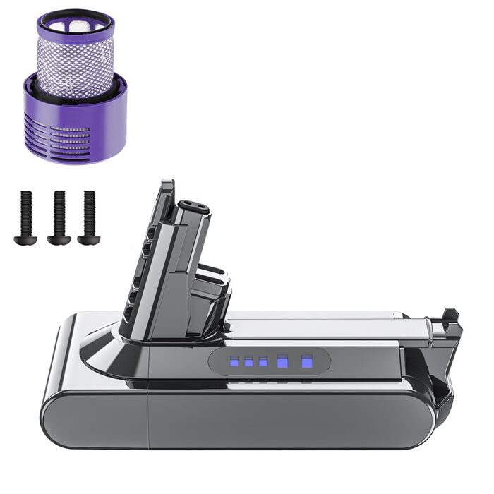 Замінний акумулятор 6000mAh для пилососів Dyson V10 (SV12, Animal, Absolute, Motörhead, Fluffy, Total Clean)