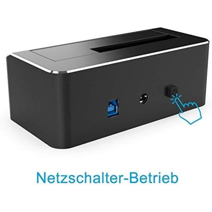 Док-станція для жорстких дисків RSHTECH з двома відсіками, USB 3.0, алюміній, підтримка 2.5/3.5