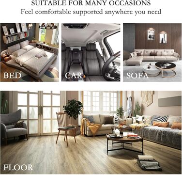 Підголовник для ліжка: великий м'який крісло-мішок з підлокітниками та знімною подушкою для шиї, 75x40x58 см