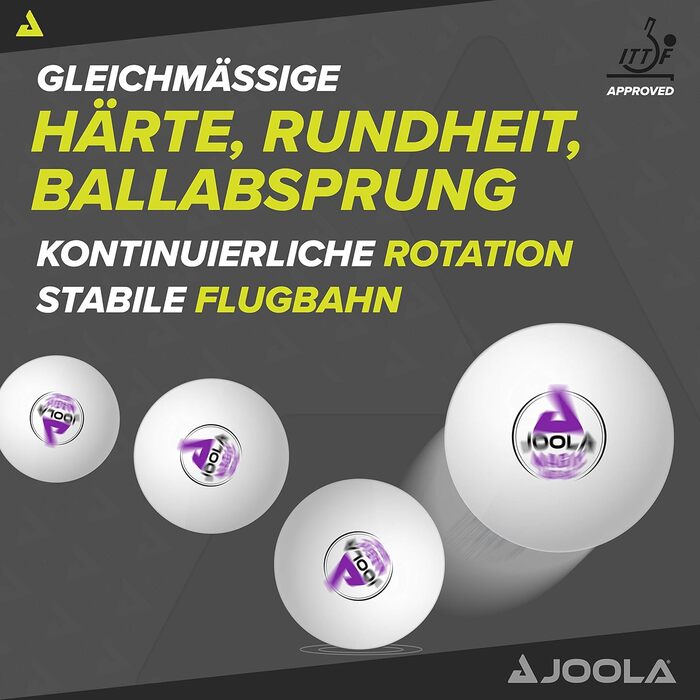 JOOLA Magic Abs 40+ Table Tennis Balls - Unisex Adult White