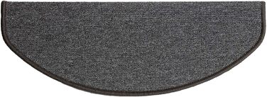 Сходинкові килимки Casa Pura London, 15 шт., 11 кольорів, антрацит, надійна фіксація, стабільна кутова рейка