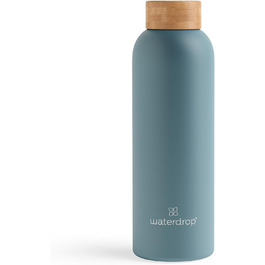 waterdrop® Steel Bottle 600ml insulated drinking bottle, leak-proof | Thermos flask 24h cold, 12h hot | double-walled stainless steel water bottle | shatterproof | carbonated beverage compatible