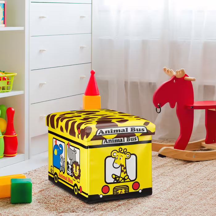 Relaxdays Foldable Toy Box with Storage Space