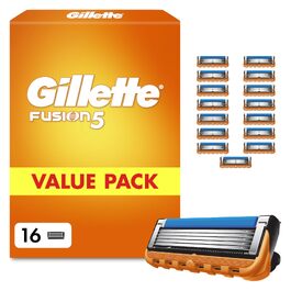 Смінні касети для гоління Gillette Fusion 5 для чоловіків, 16 шт, помаранчеві