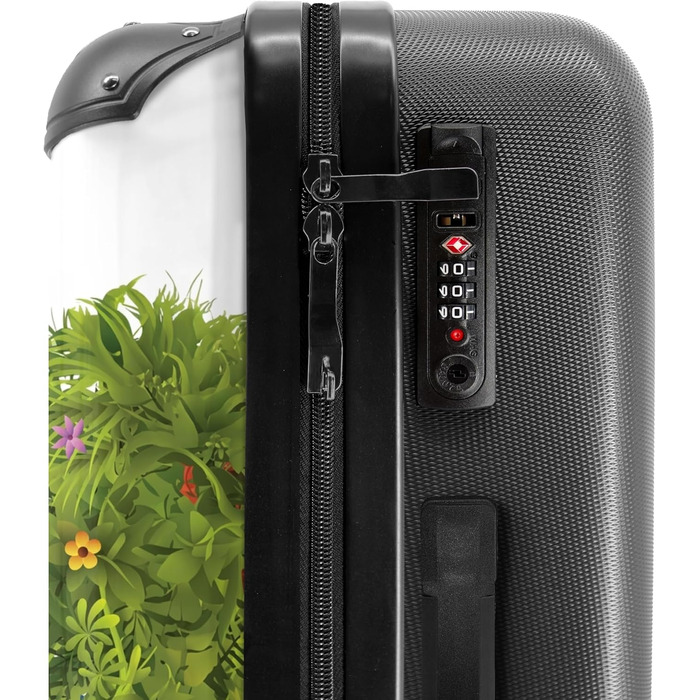 Дитячий валіза-роликовий колір зелений та білий з ім'ям, 55x40x20см, ручна поклажа, валіза для хлопчика з принтом 'РеннАвто', легкий, персоналізований