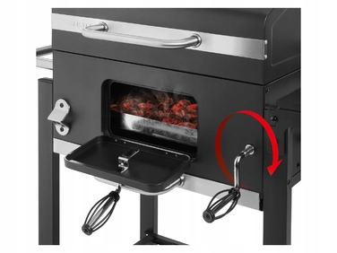 Садовий вугільний гриль на колесах XXL Grill Meister