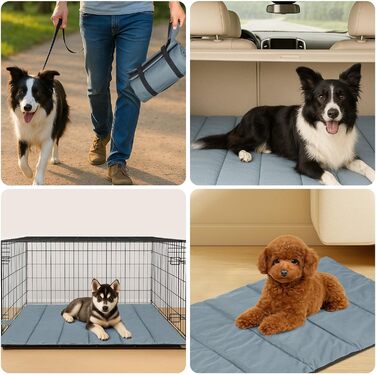 Підстилка для собак MorNon 105 x 63 см: водонепроникна, для подорожей, кемпінгу, м'яка та зручна