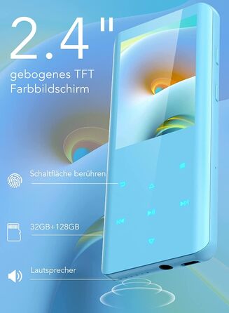 MP3 плеєр AGPTEK 64GB Bluetooth 5.3, 2.4