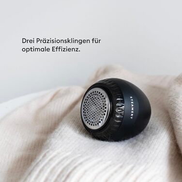 Електричний машинка для видалення катишків Steamery Pilo 1, USB зарядка, для одягу та текстилю, чорний