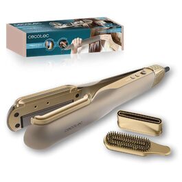 Випрямляч для волосся Cecotec AirLisse 2in1 ForceDry Champagne 1000W з функцією іонізації та безщітковим мотором