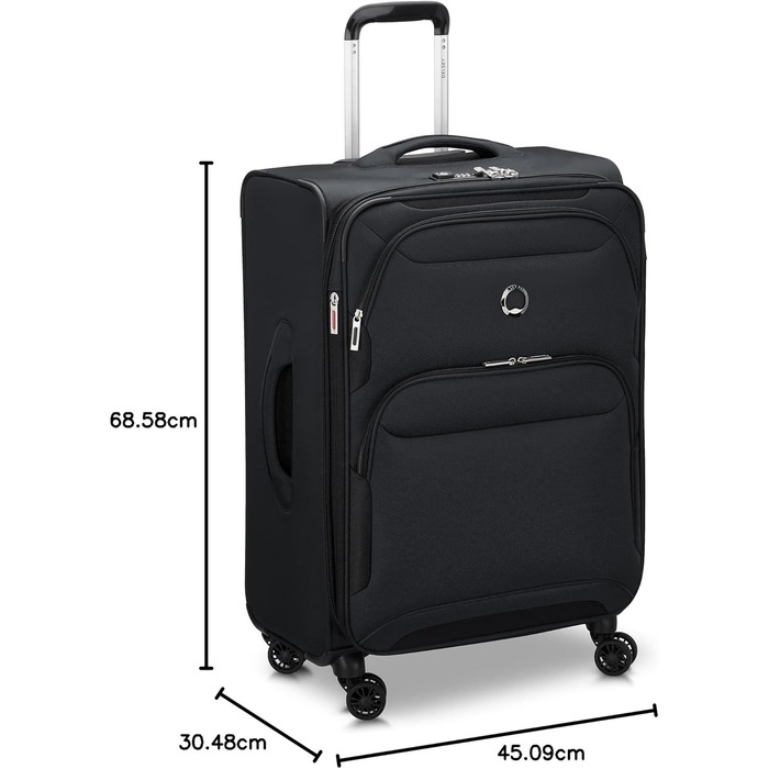 Чемодан DELSEY Paris Sky Max 2.0 Softside Розширюваний з колесами, Зелений (Набір 2 шт. (24