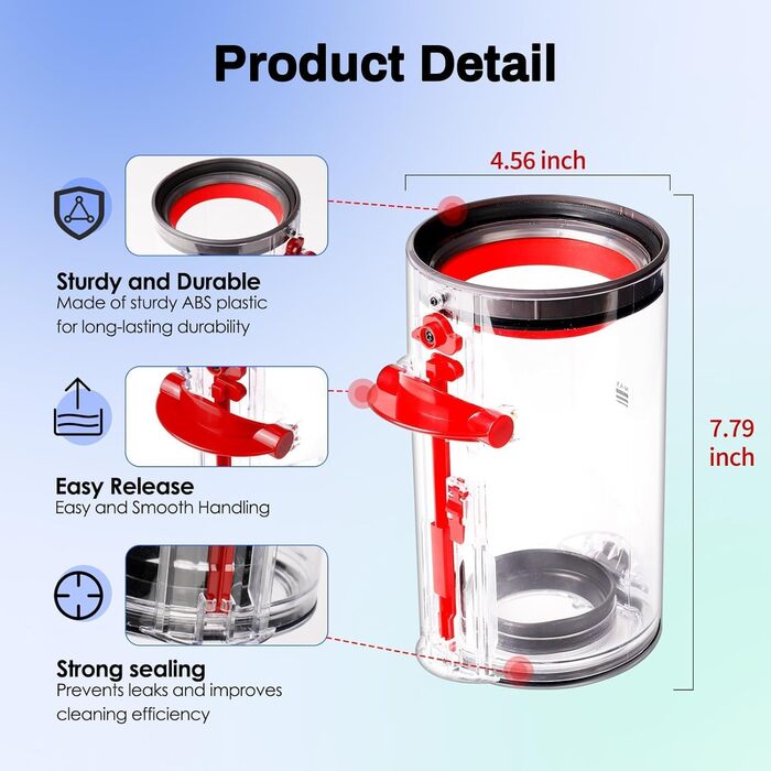 Контейнер для пилу Dyson V10, V12, V27: Замінна частина для пилососів Dyson