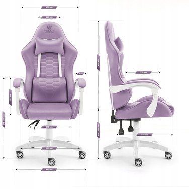 Ігрове крісло HELL'S CHAIR HC-1000 Purple, тканина