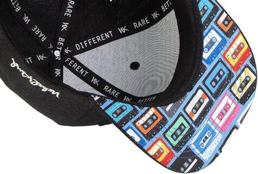 Кепка Snapback Nebelkind для чоловіків та жінок, унісекс, регульована, стильна, streetwear, бейсболка з прямим козирком, ретро (чорний, багатокольоровий)