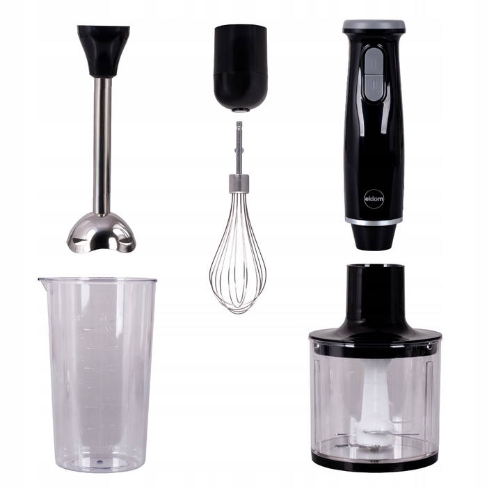 Мультифункціональний занурювальний блендер-подрібнювач, набір-міксер Eldom BL240, чорний