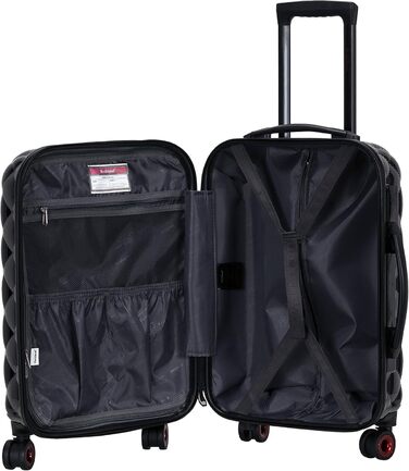 Набір валіз Rockland Quilt Hardside, розширюваний, 3 шт (20/24/28 дюймів), чорний