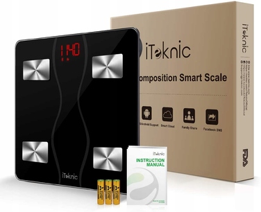 Аналітичні ваги для ванної з Bluetooth та мобільним додатком