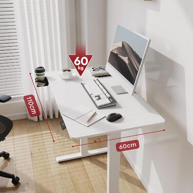 Регульований стіл Sanodesk 200x80 см, електричний, з пам'яттю, для комп'ютера, ергономічний