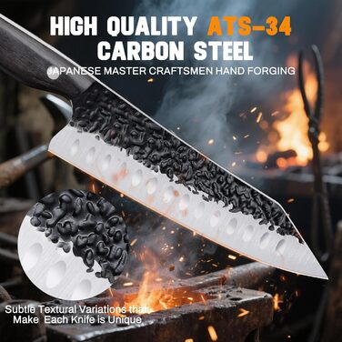 Ніж Santoku Purple Dragon Professional 10 см - сталевий ніж для м'яса та овочів з ергономічною ручкою