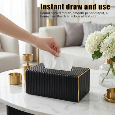 Скляна коробка для серветок, органайзер для косметичних серветок, прямокутна, бежевого кольору