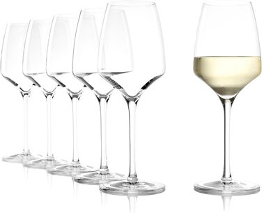Stölzle Lausitz White Wine Glasses Experience 6-Piece Set 350 ml – High-quality wine glasses ideal for white wine & aperitif – Elegant white wine bowl made of crystal glass – dishwasher-safe & Made in Germany