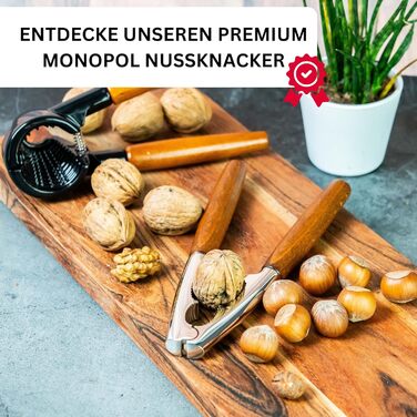 Нус-кліщ Westmark Sieger Nussprofi Deluxe з нержавіючої сталі, 16.8 см, чорний/коричневий