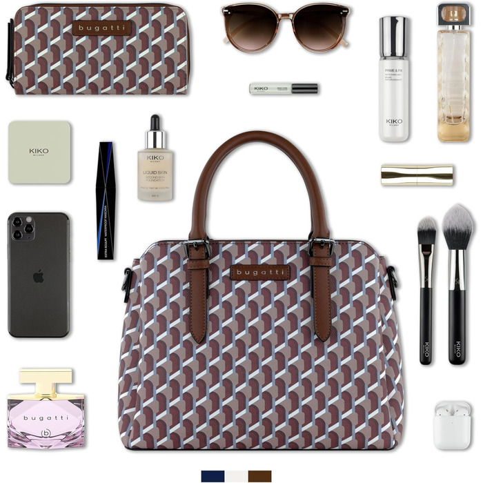 Сумка жіноча Bugatti Ella середнього розміру, штучна шкіра (Oyard) - боулінг