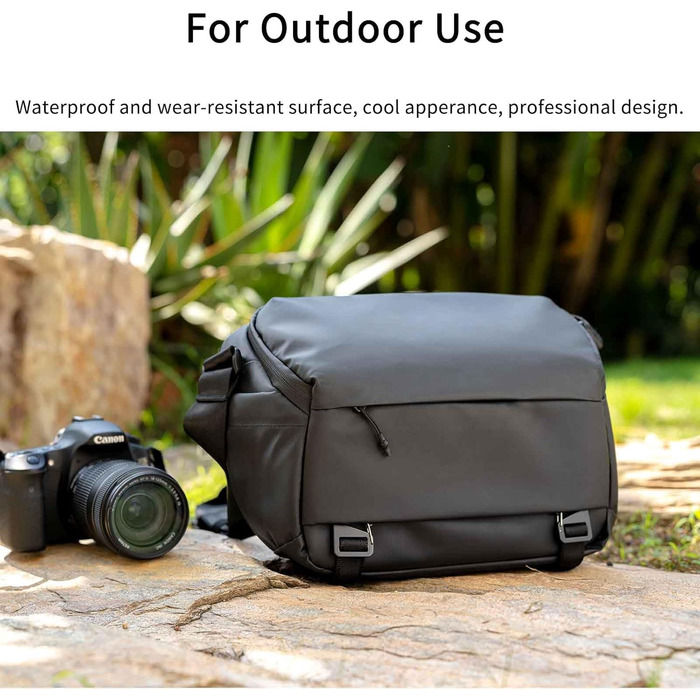 Сумка для камери INNOREL CB0611: водонепроникна, для DSLR/SLR/Mirrorless, з кріпленням для штатива, 6 літрів, чорна