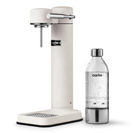Aarke Carbonator 3 – Домашній карбонізатор для води з нержавіючої сталі, матово-чорний, з 2 пляшками PET 1л, для CO2 балонів 60л