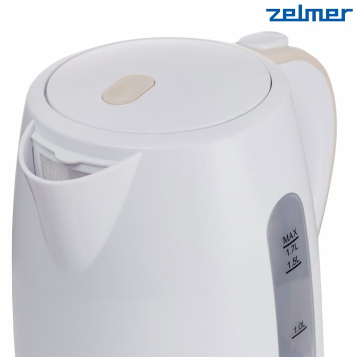 Електричний чайник Zelmer ZCK7616I, 2200 Вт, 1,7 л, білий