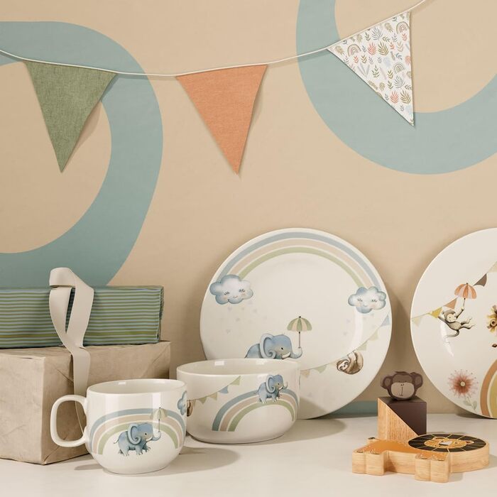 Набір дитячого посуду Villeroy & Boch Boho Kids: 4 шт. (вилка, ложка, ніж, ложкар), нержавіюча сталь, для дітей, безпечний, миється в посудомийній машині