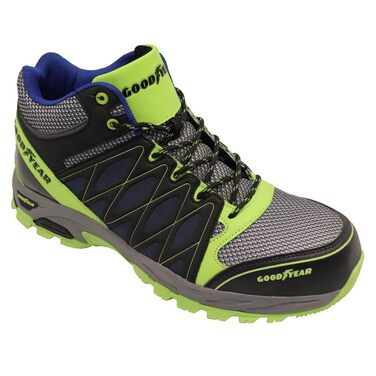 Черевики безпеки Goodyear S1P/SRA/HRO для чоловіків, без металу, композитна підошва, 43 EU, багатоколірні